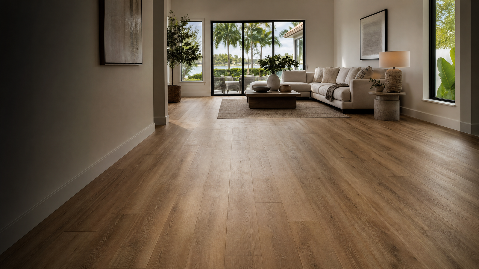 Premium vinyl plank flooring installation