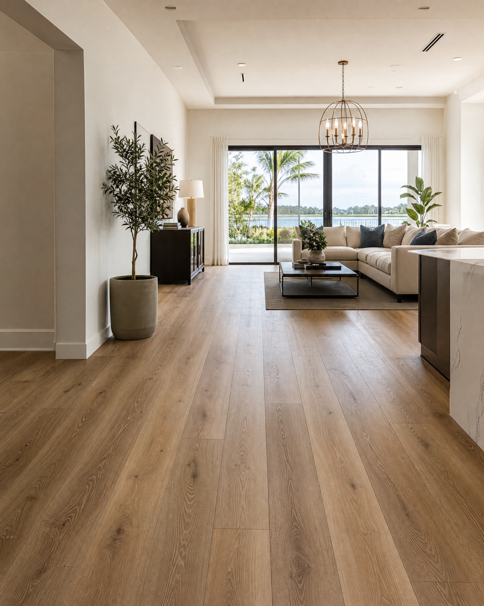 Premium vinyl plank flooring installation in Central Florida